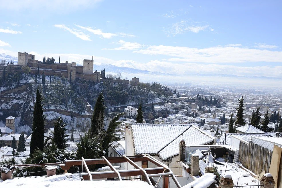 Alhambra: Nevicata a Granada