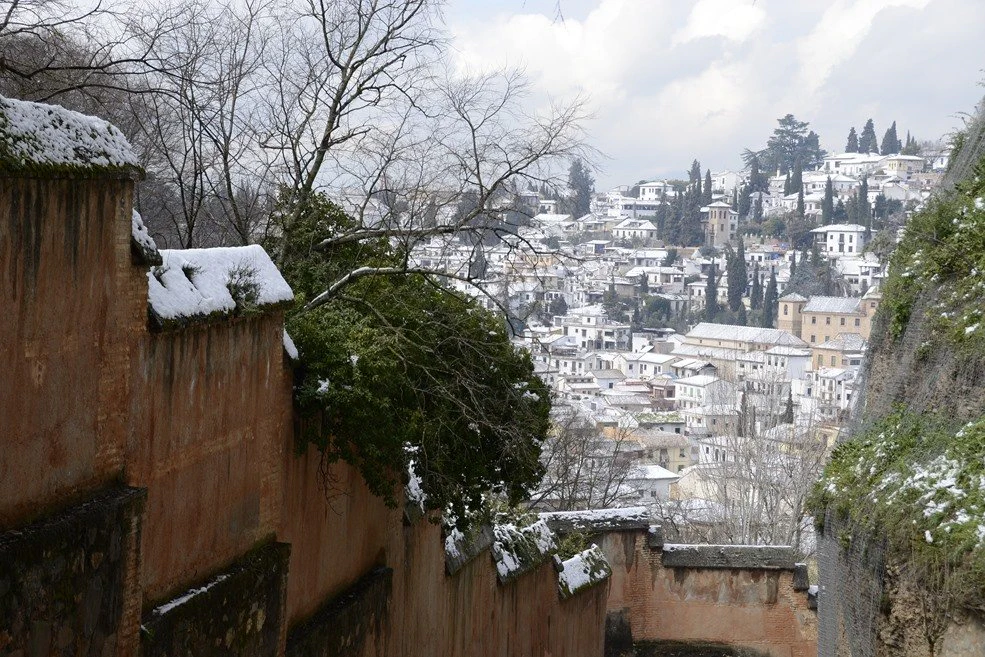 Alhambra: Nevicata a Granada