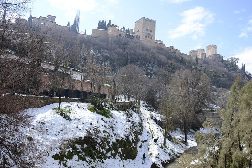 Alhambra: Nevicata a Granada