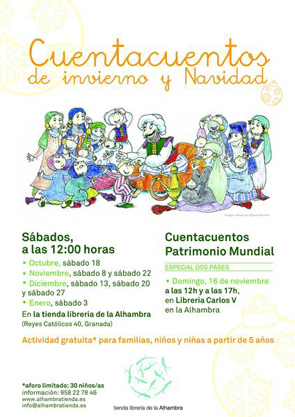 Cartel de Cuentacuentos invierno y navidad 2014